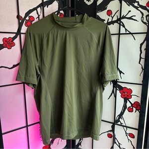 Lands’ End Olive Green Swim Shirt